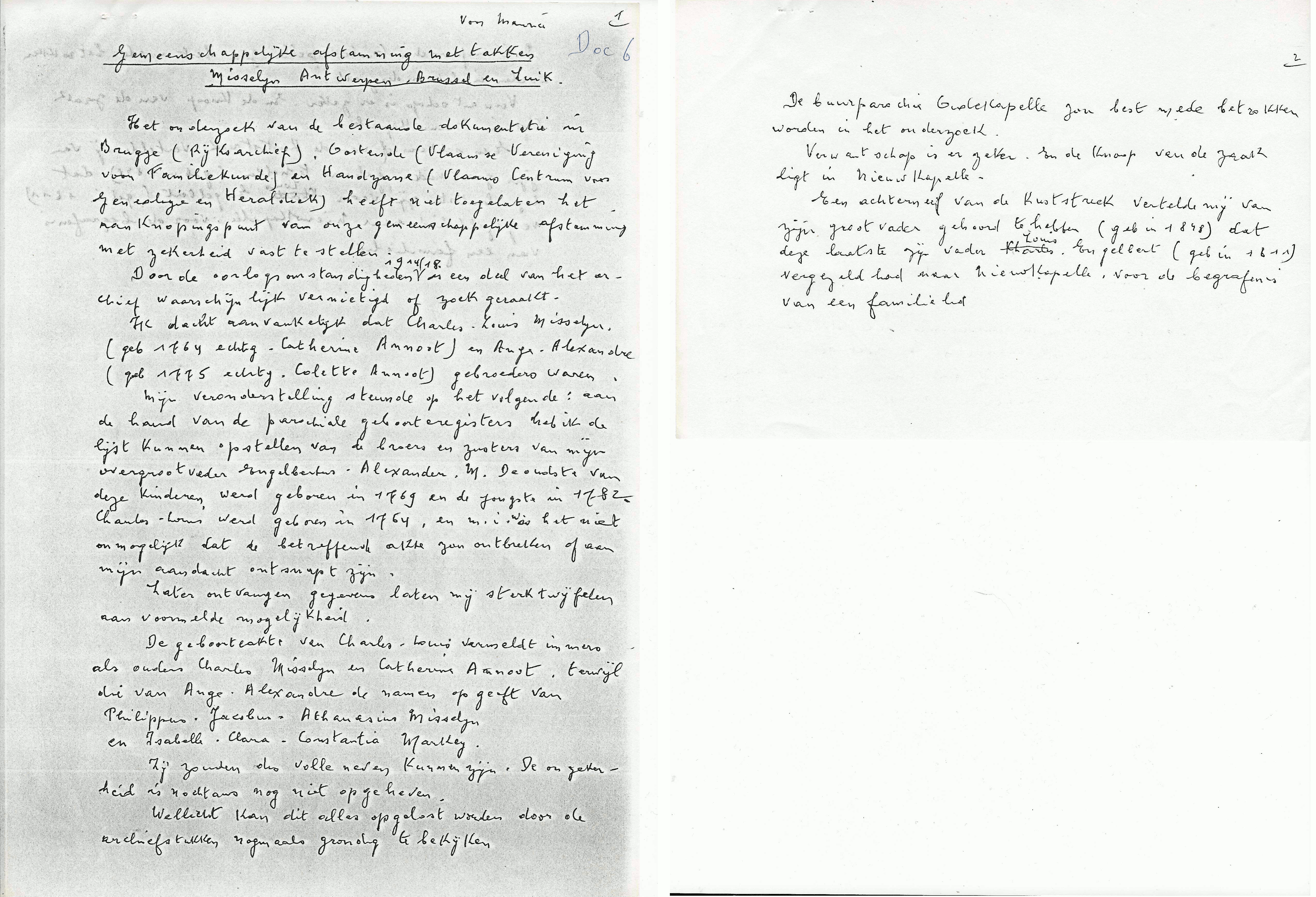 Doc 06 - Gemeenschappelijke afstamming ... Doc 06 - Gemeenschappelijke afstamming ...